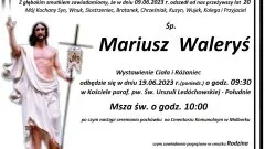 Zmarł Mariusz Waleryś. Miał 20 lat.