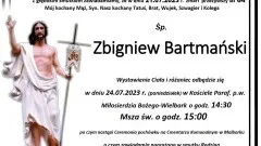 Zmarł Zbigniew Bartmański. Żył 64 lata.