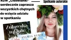 Gmina Malbork. Spotkanie autorskie z Sylwią Kubik – zaproszenie.