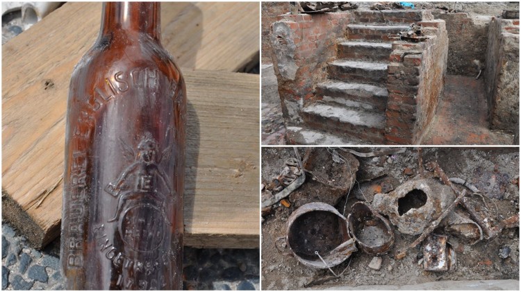 Dzierzgoń: Butelki po piwie sprzed stuleci? Prace archeologiczne postępują. Zobacz kolejne zdjęcia ze stanowiska – 10.07.2017
