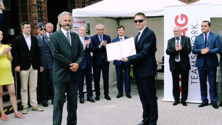 Uroczyste zakończenie inwestycji budowy mostu przez Nogat wraz z dojazdami w Malborku w ciągu dróg krajowych nr 22 i 55 (Pełne nagranie wideo, zdjęcia) - 31.07.2017