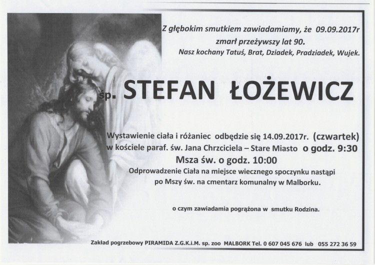 Zmarł Stefan Łożewicz. Żył 90 lat.