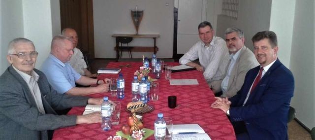 Malbork : Spotkanie Burmistrza Marka Charzewskiego z przedstawicielami&#8230;