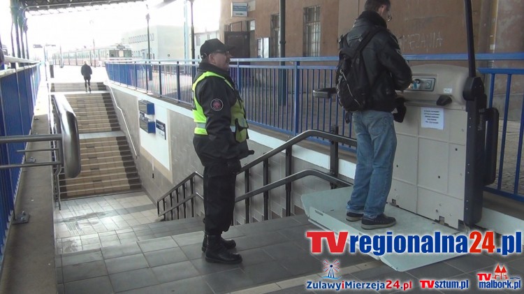 Platformy przyschodowe-samoobsługowe na Dworcu PKP w Malborku oddano do użytku publicznego - 09.02.2016
