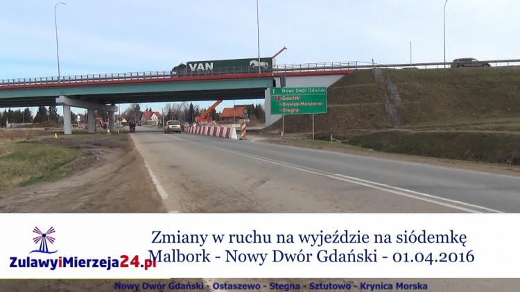 Zmiany w ruchu na wyjeździe na siódemkę Malbork – Nowy Dwór Gdański&#8230;