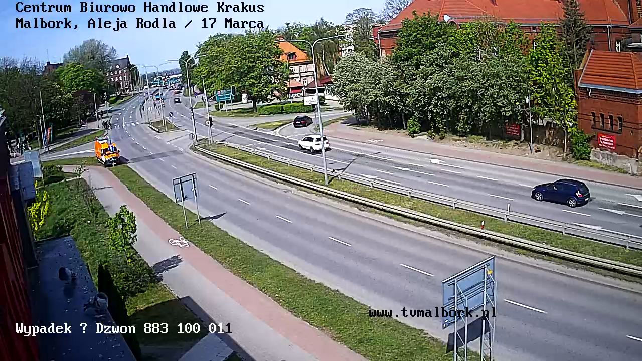 Centrum Biurowo Handlowe Krakus - Malbork, Aleja Rodła / 17 Marca. Kamera…