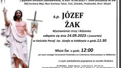 Zmarł Józef Żak. Żył 89 lat.