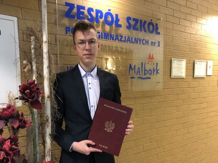 Najlepszym absolwentem w powiecie malborskim okazał się uczeń ZSP3.